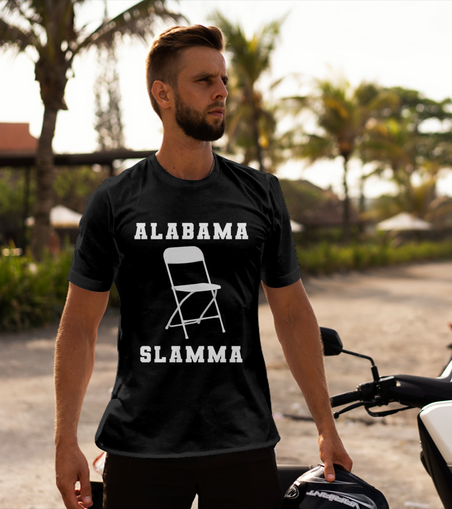 Alabama Slamma Folding Chair Montgomery Riverfront T-Shirt
