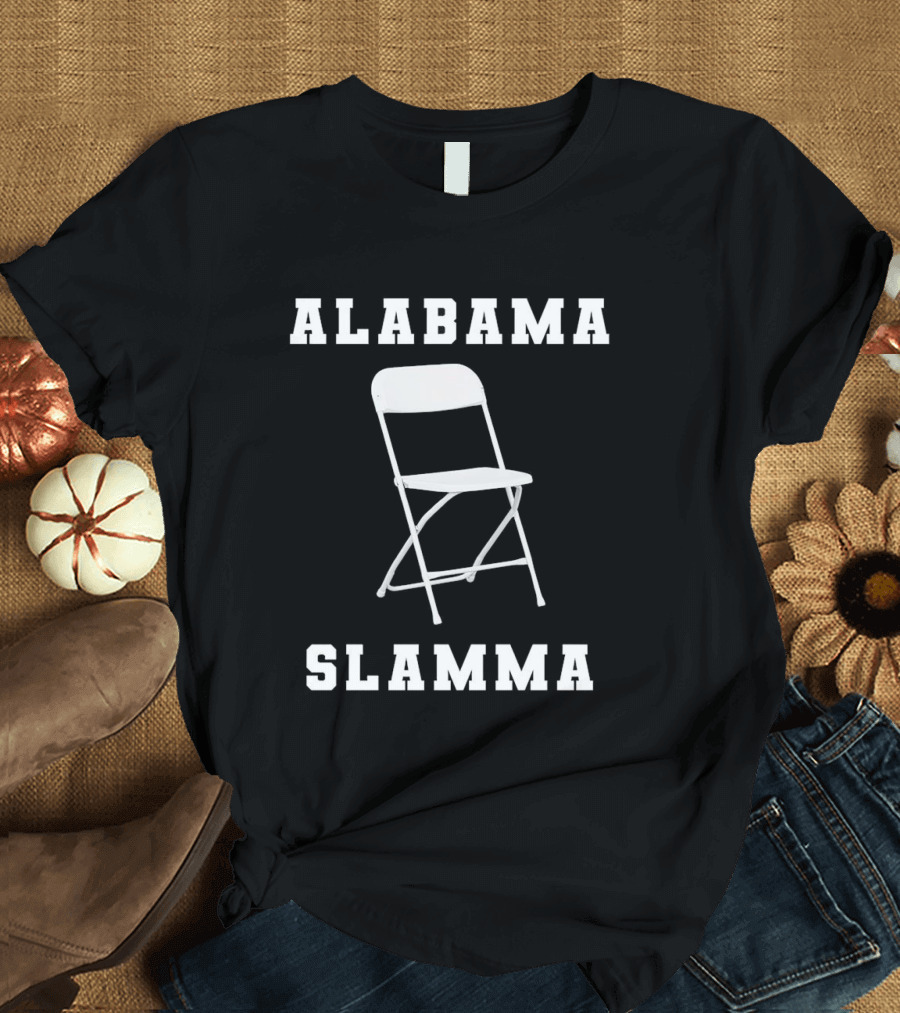 Alabama Slamma Folding Chair Montgomery Riverfront T-Shirt