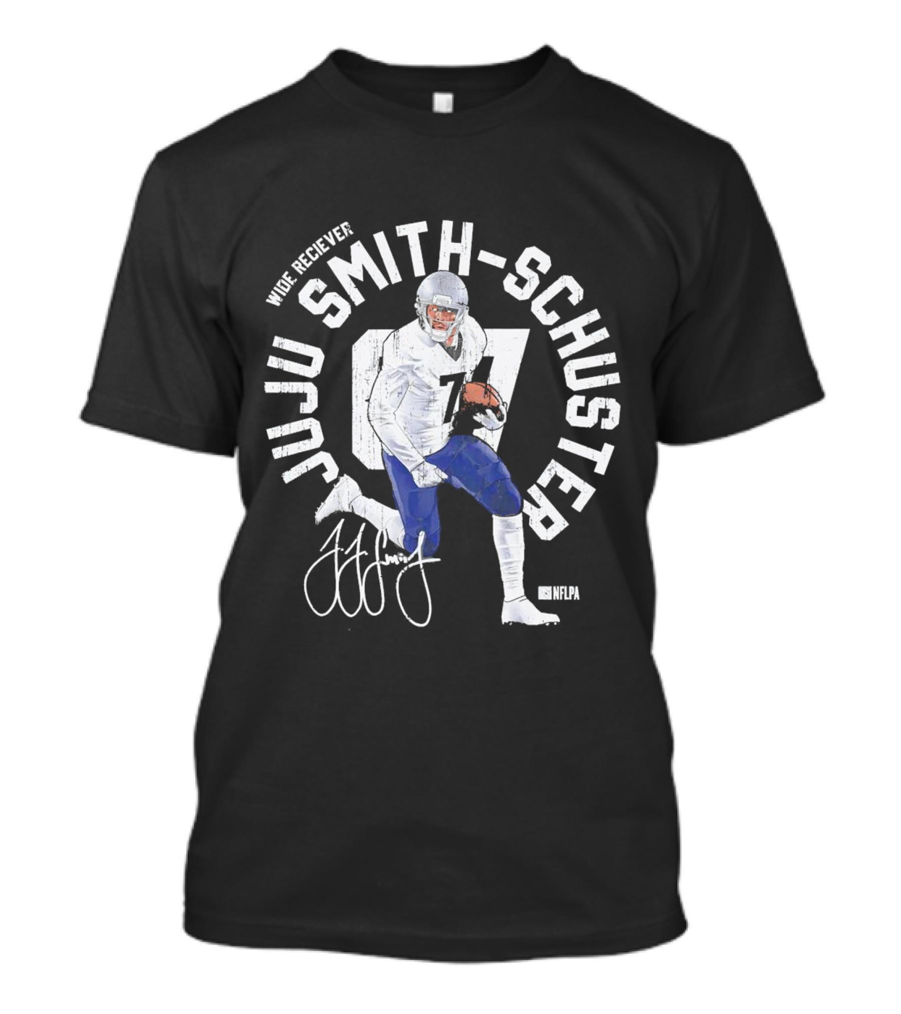 Wide Receiver Juju Smith-Schuster New England Patriots NFLPA Graphic 07 T-Shirt