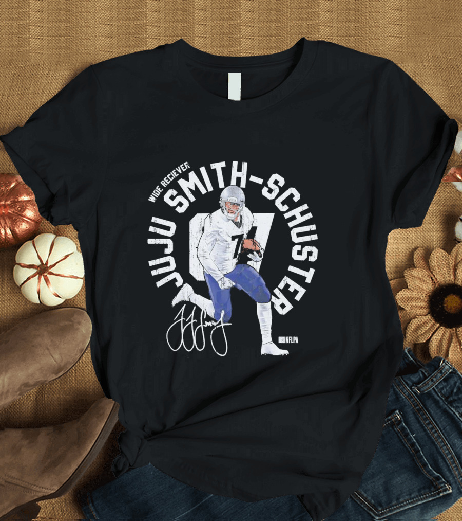 Wide Receiver Juju Smith-Schuster New England Patriots NFLPA Graphic 07 T-Shirt