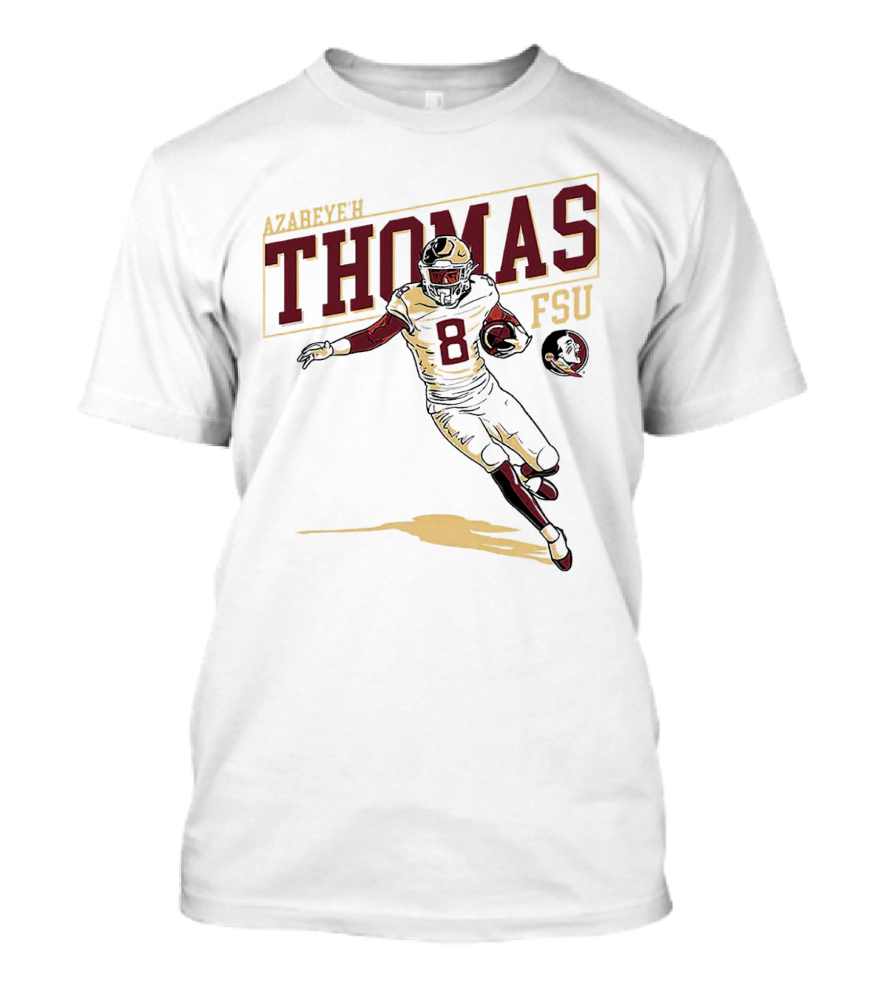 Azareye’h Thomas FSU Florida State Seminoles Football Caricature T-Shirt