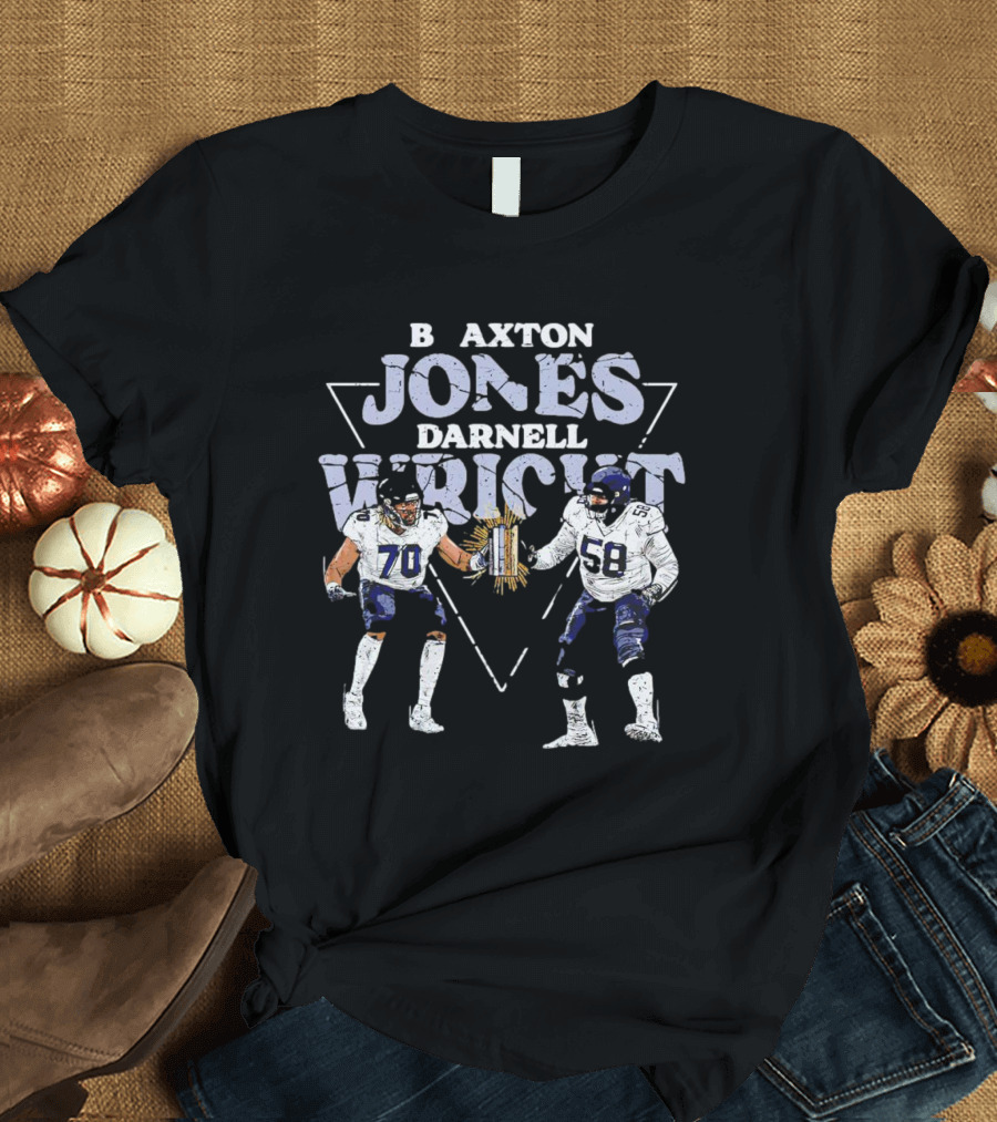 Braxton Jones Darnell Wright Chicago Bears Football Players 70 58 T-Shirt