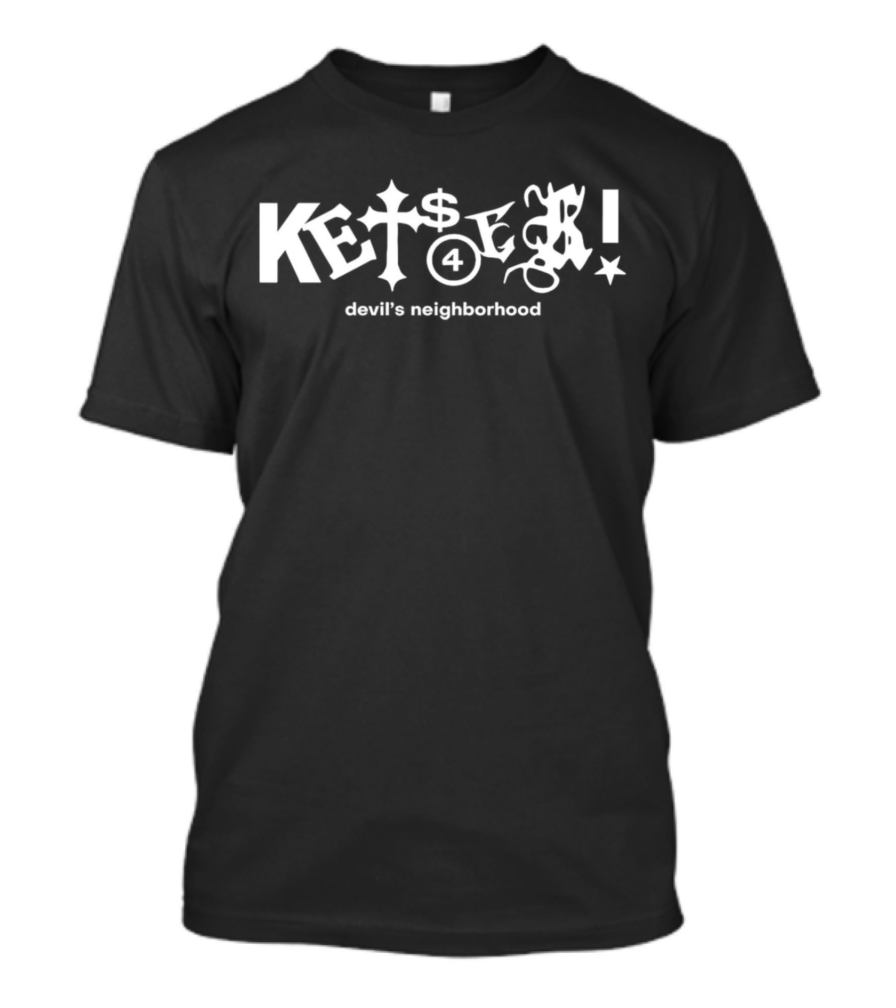 Kets4ekI Devil's Neighborhood Adventure Playful Quirky Tagline T-Shirt