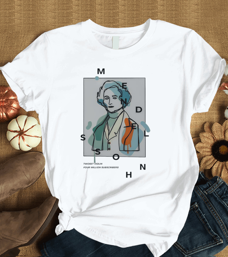 Singapore Mendelssohn Tribute Twoset Violin Four Million Subscribers T-Shirt