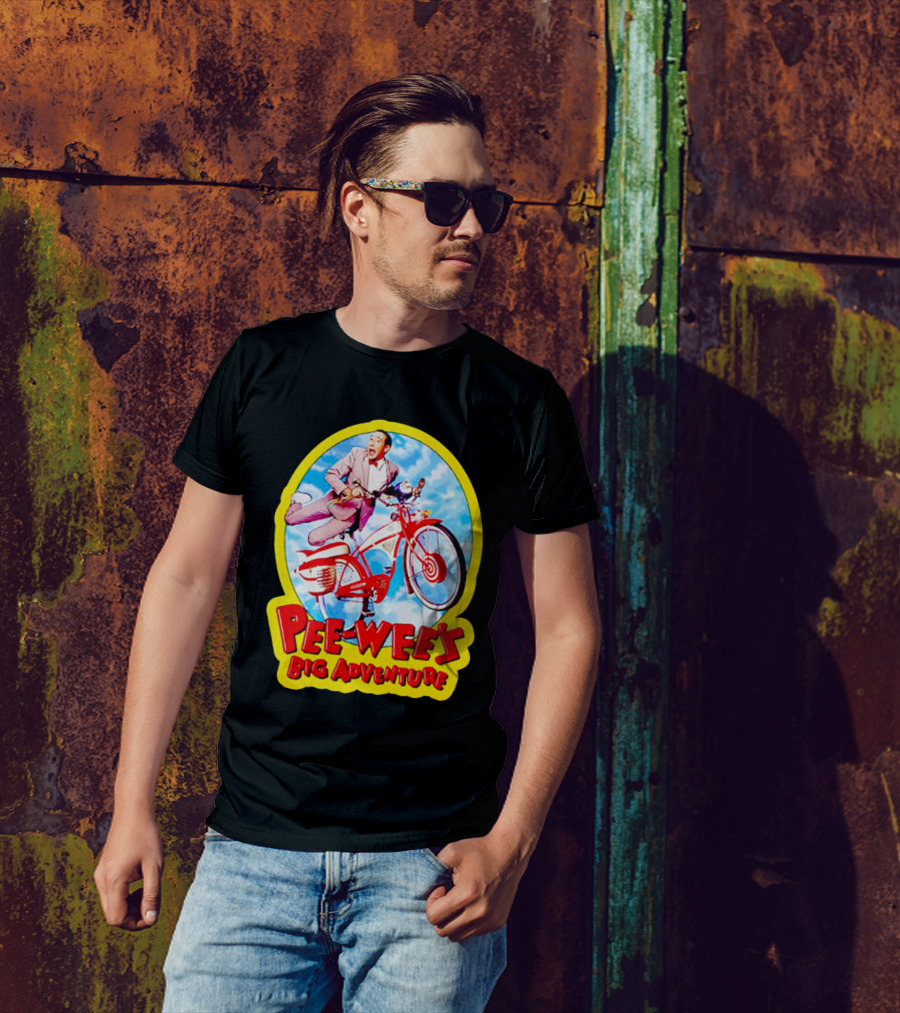 Pee Wee's Big Adventure Comedy Large Marge Bike Scene T-Shirt