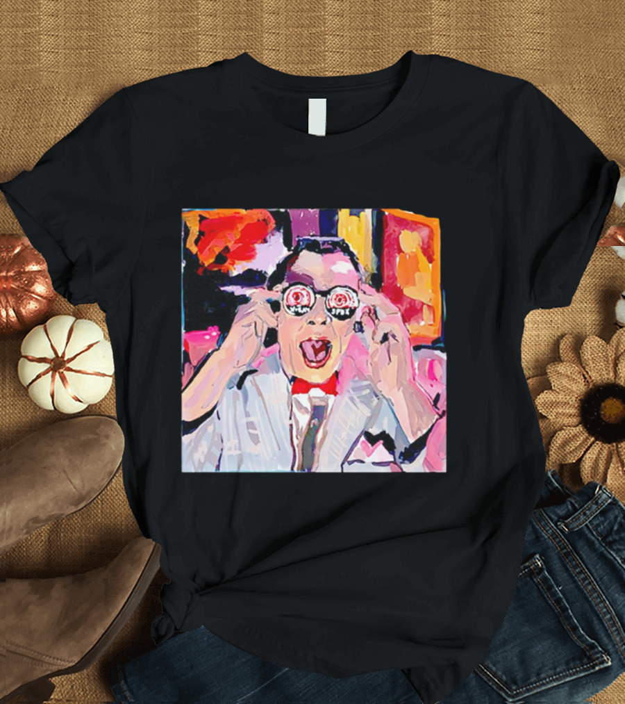 Pee Wee Herman 80s Jambi Playhouse Retro Glasses T-Shirt