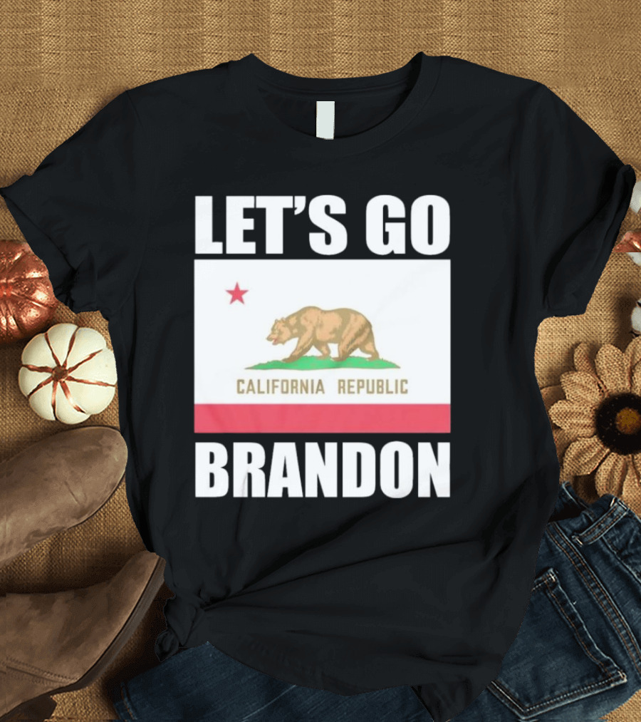LET’S GO BRANDON CALIFORNIA REPUBLIC FLAG T-Shirt