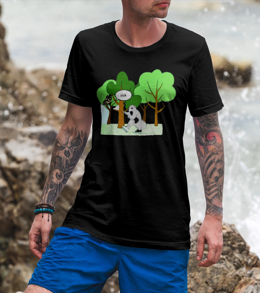 Nature Is Heelying Sick With Trees And Butterfly T-Shirt