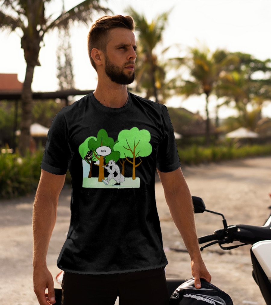 Nature Is Heelying Sick With Trees And Butterfly T-Shirt