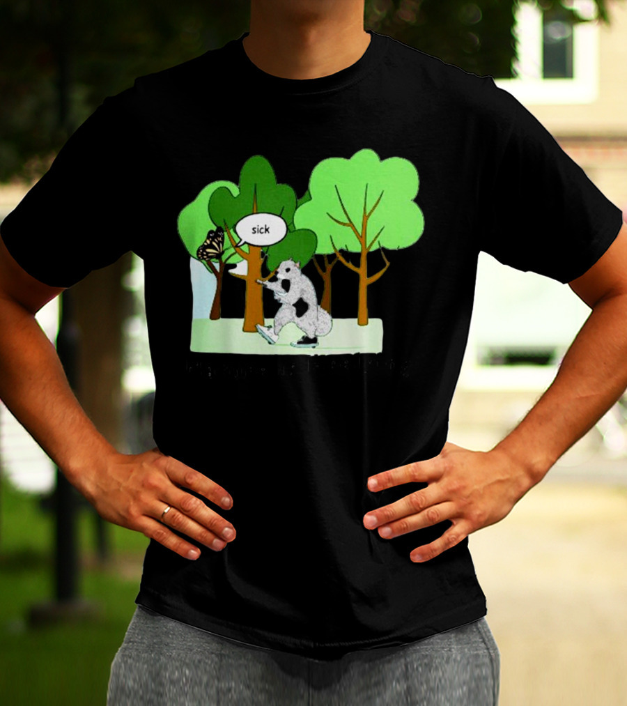 Nature Is Heelying Sick With Trees And Butterfly T-Shirt