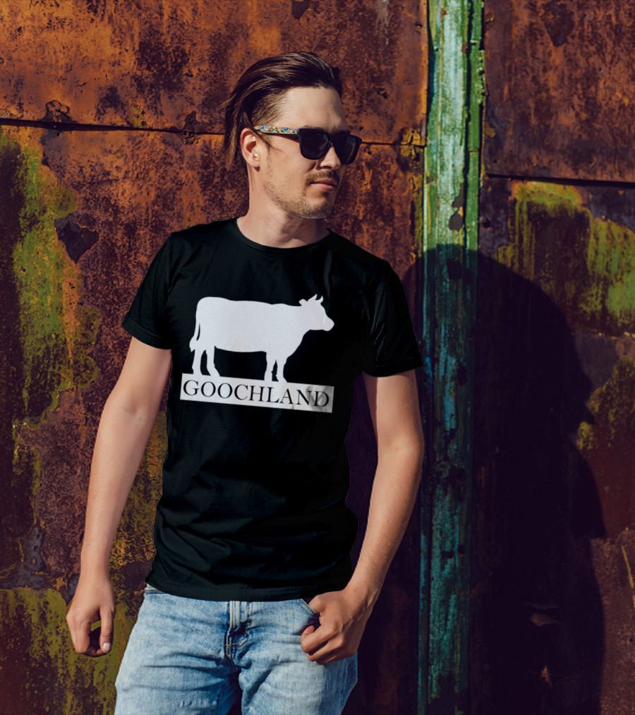 Goochland Cow Silhouette White T-Shirt