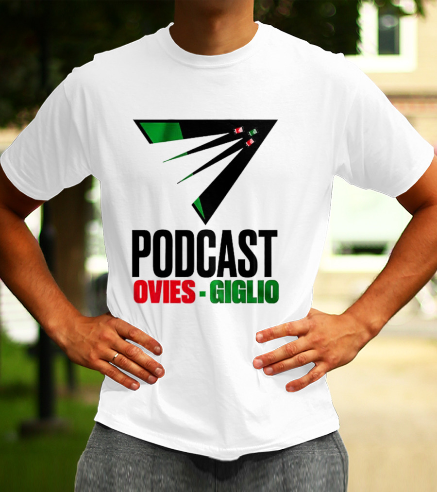 Podcasts Ovies Giglio Football Discussion With Triangular Color Stream T-Shirt