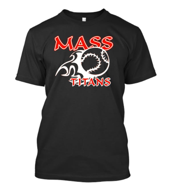 Mass Titans Baseball Flaming Ball T-Shirt