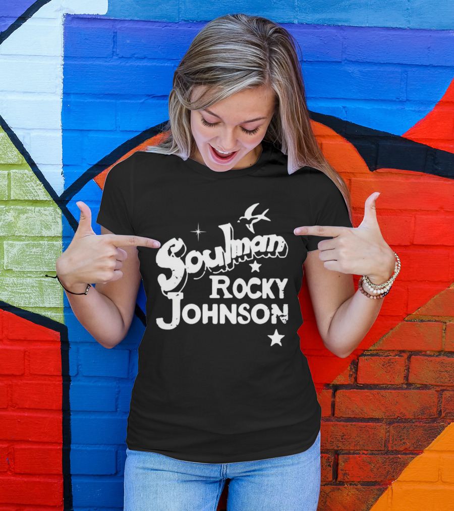 Soulman Rocky Johnson Bird And Star T-Shirt