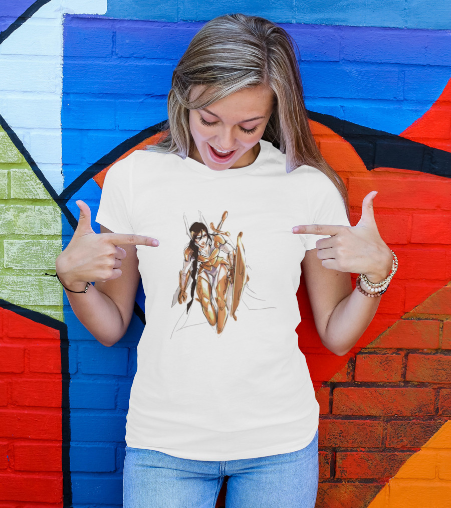 Valkyrie Cartoon Warrior Armor T-Shirt