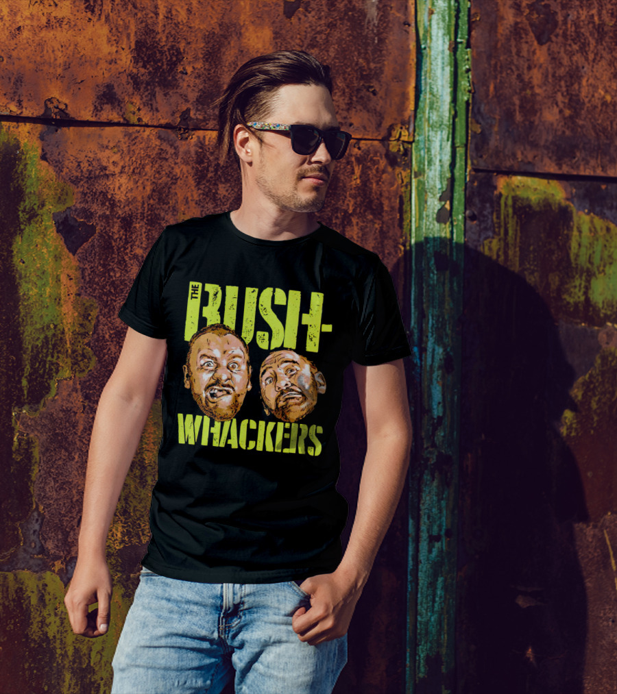 The Bushwhackers Wrestling Legends Bold Retro Faces T-Shirt