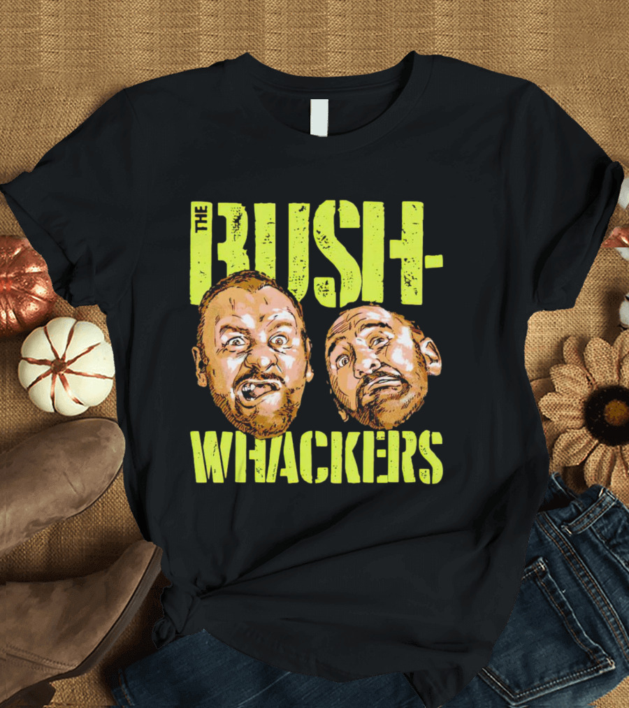 The Bushwhackers Wrestling Legends Bold Retro Faces T-Shirt