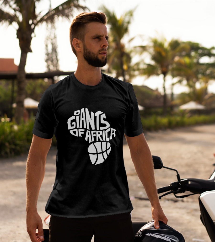 Toronto Raptors Giants Of Africa Basketball Map T-Shirt
