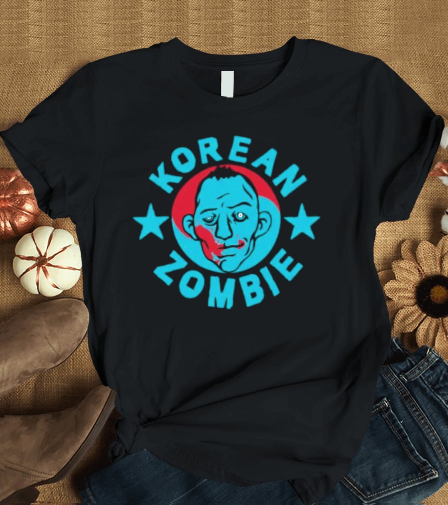 Korean Zombie Red And Blue Star T-Shirt