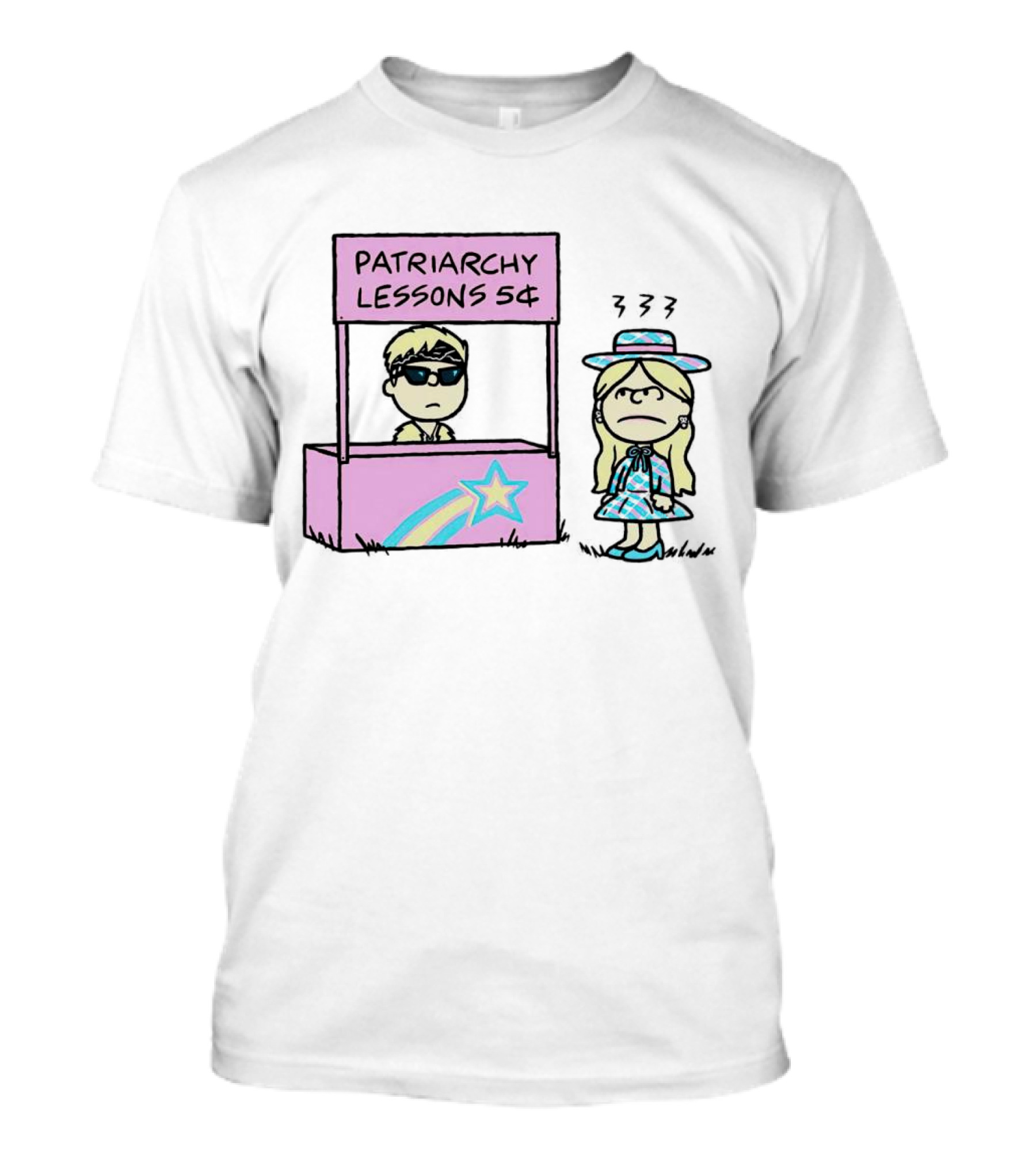 Patriarchy Lessons 5¢ Barbie Peanuts T-Shirt