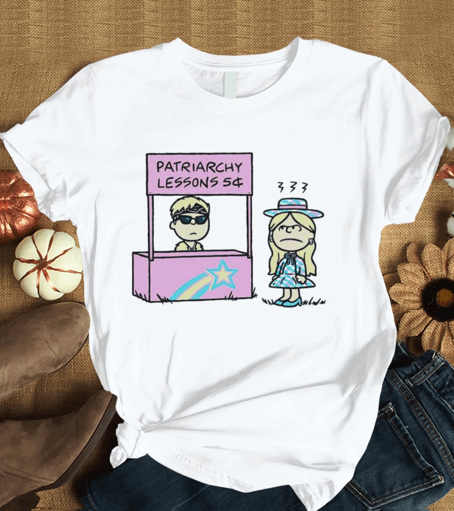 Patriarchy Lessons 5¢ Barbie Peanuts T-Shirt