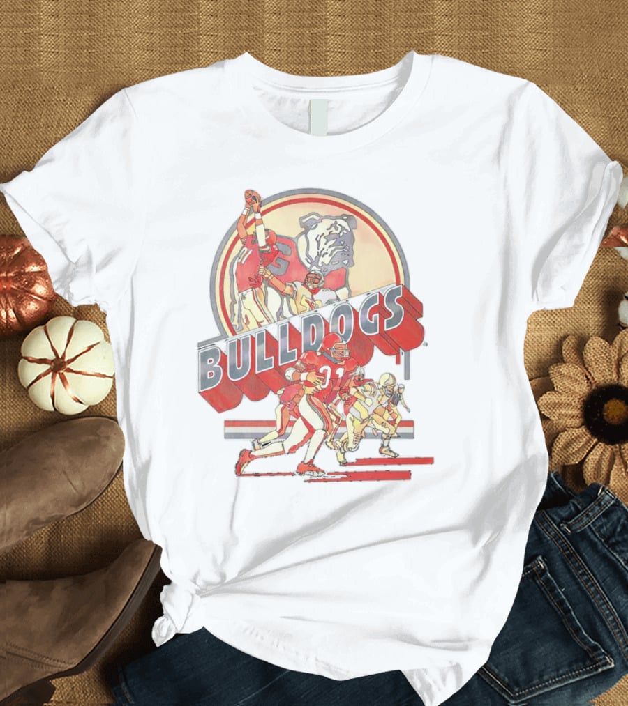 Georgia Bulldogs UGA Throwback Player Bulldogs Football T-Shirt