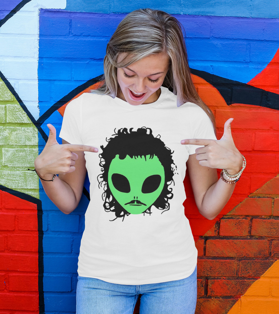 Kurtis Conner Eh Alien Green Face Black Hair T-Shirt