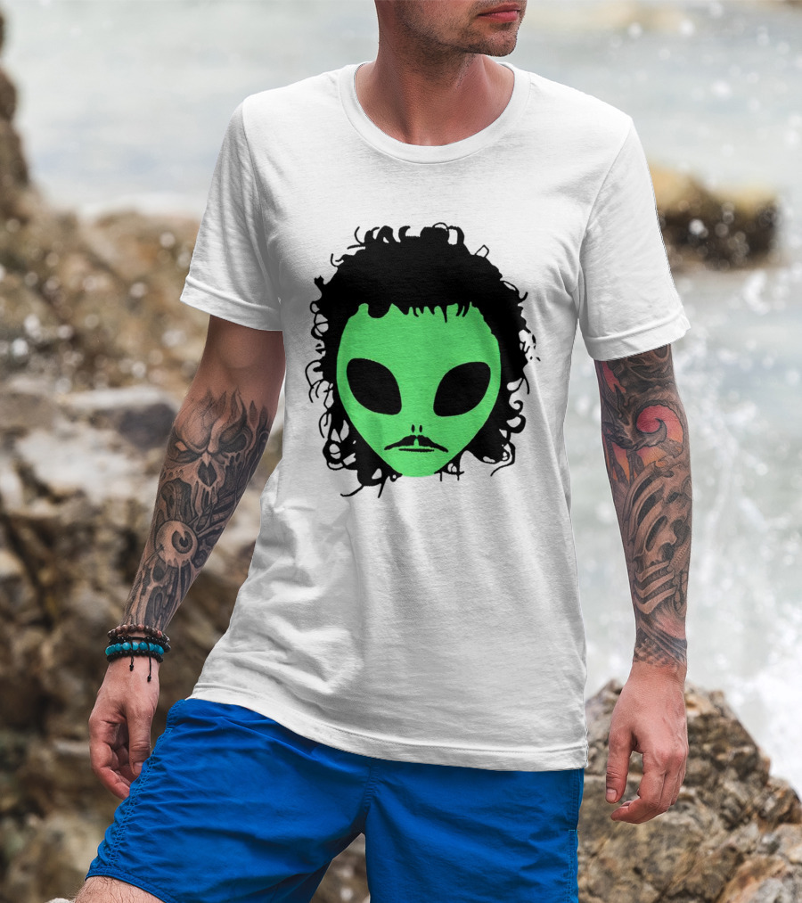 Kurtis Conner Eh Alien Green Face Black Hair T-Shirt