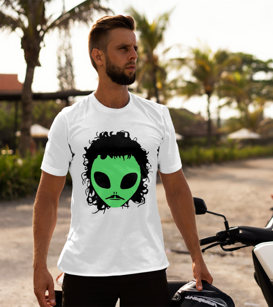 Kurtis Conner Eh Alien Green Face Black Hair T-Shirt