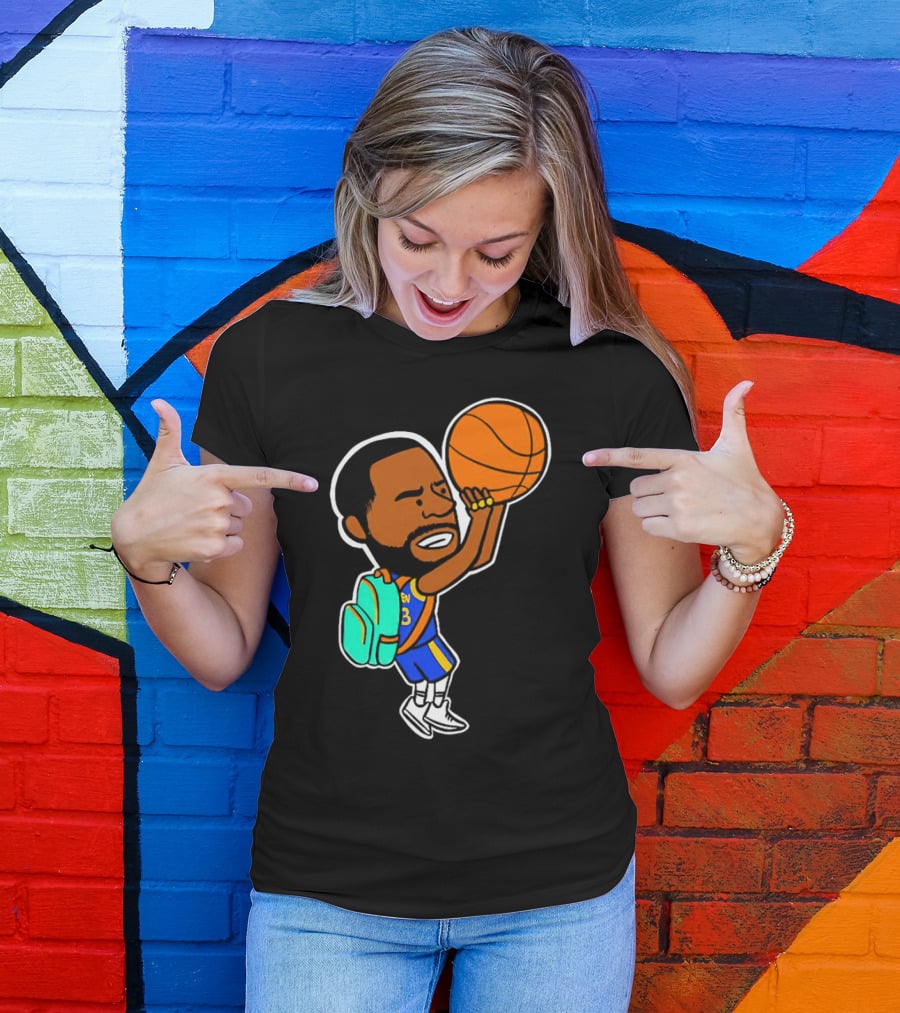 Dray Backpack Basketball Player Cartoon T-Shirt