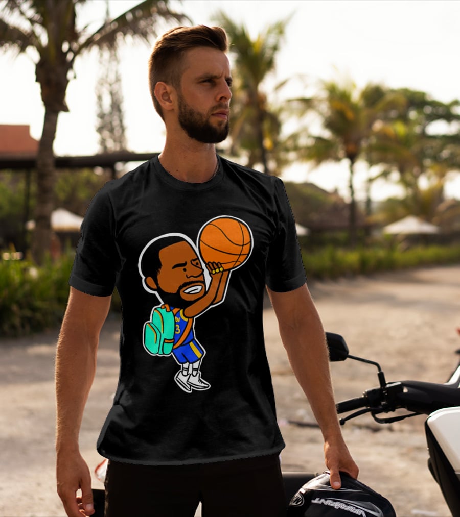 Dray Backpack Basketball Player Cartoon T-Shirt