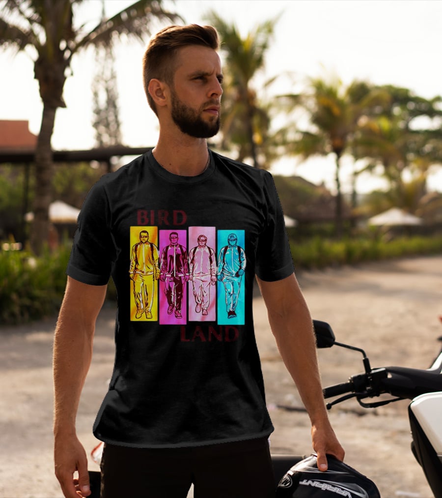 Baltimore Birdland Power Rangers Walking In Vibrant Colors T-Shirt