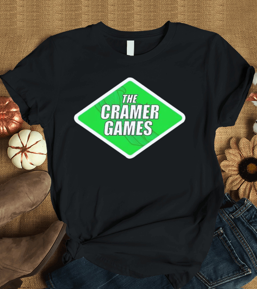The Cramer Games Green Diamond Logo With Roller Coaster Element T-Shirt