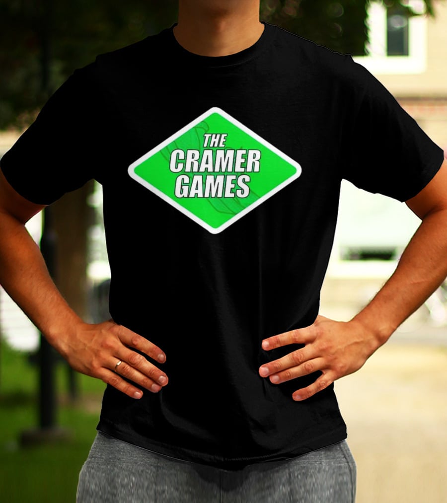 The Cramer Games Green Diamond Logo With Roller Coaster Element T-Shirt