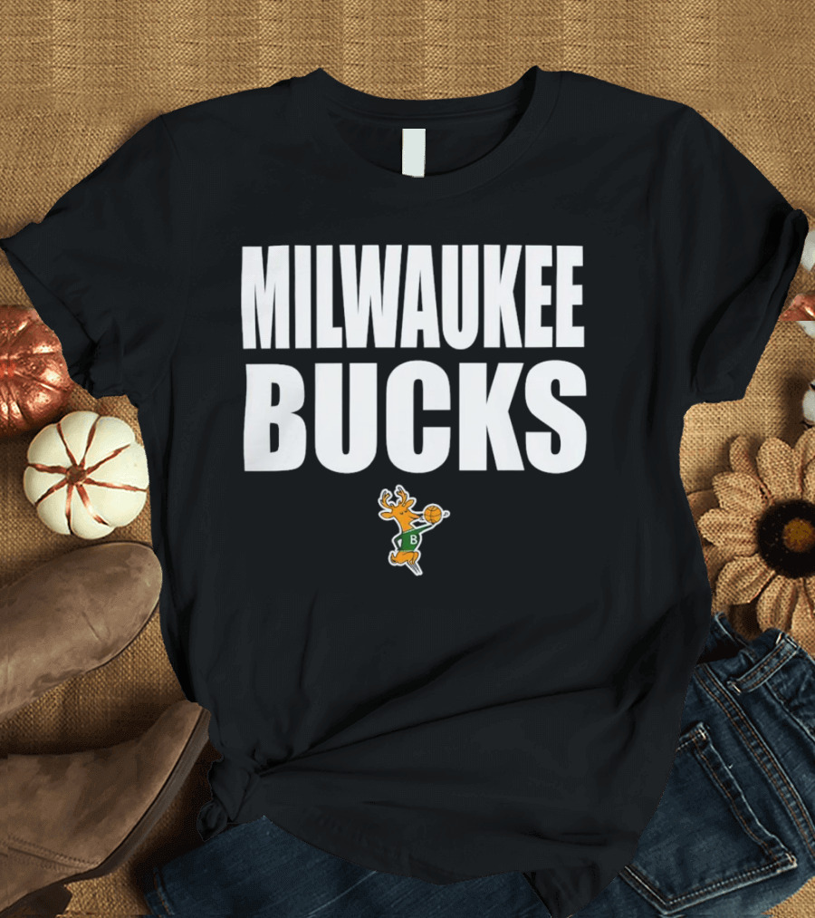 Milwaukee Bucks Mitchell And Ness Hardwood Classic Vintage T-Shirt