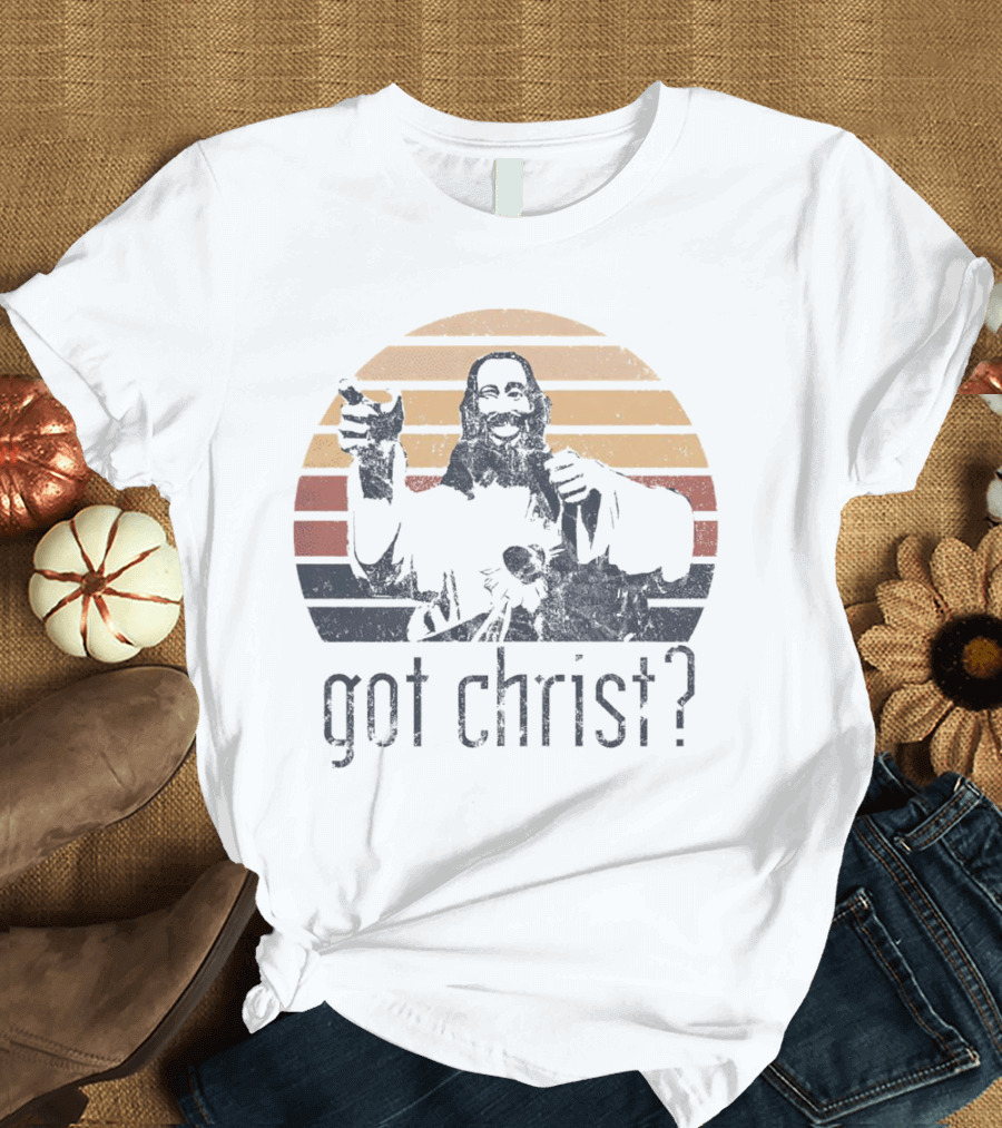 Got Christ Vintage Retro Sunset T-Shirt