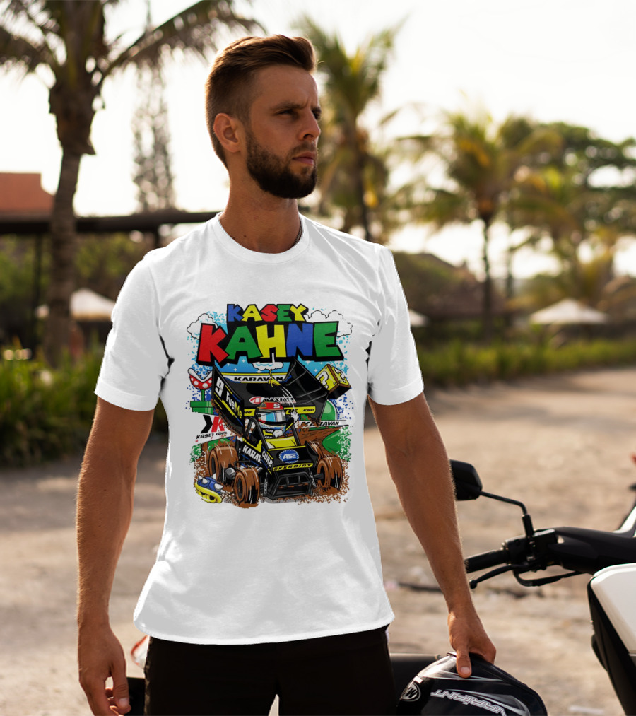Kasey Kahne KKR Dirt Karavan Curb Racing Cartoon Fuel Me T-Shirt