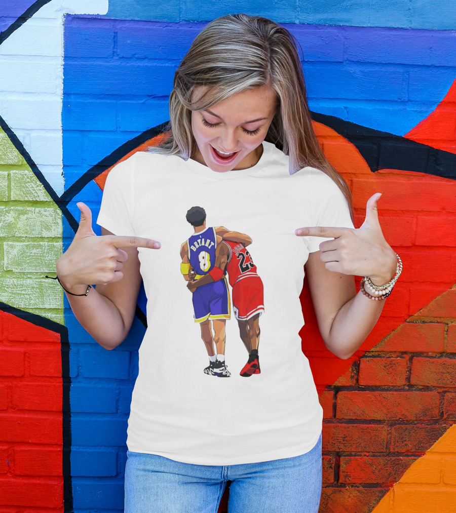 Kobe Bryant Michael Jordan Forever 8 23 Lakers Bulls T-Shirt