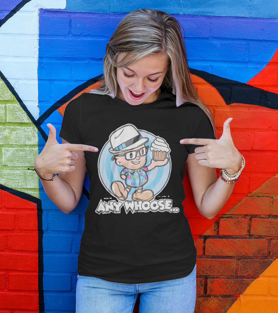 Paging Mr Morrow Any Whoose Cupcake Quirky Cartoon T-Shirt