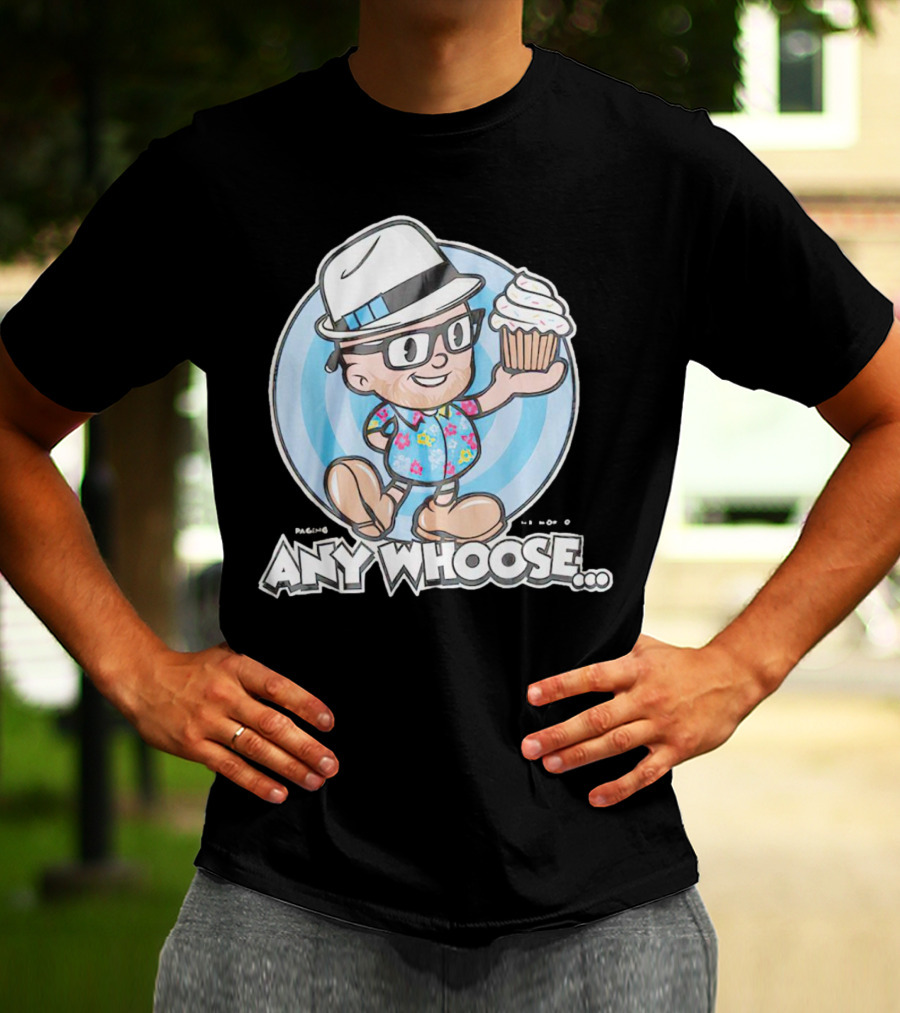 Paging Mr Morrow Any Whoose Cupcake Quirky Cartoon T-Shirt