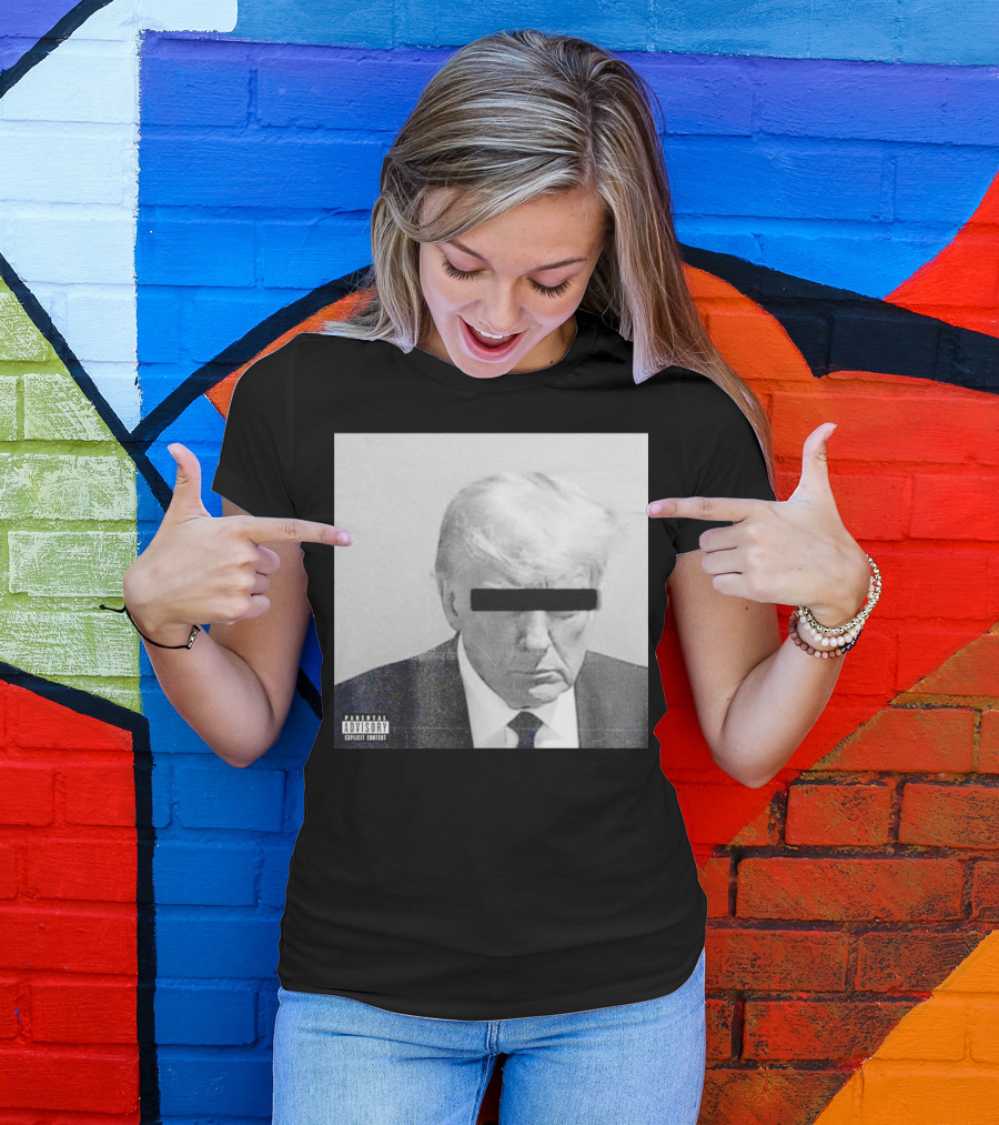 Parental Advisory Explicit Content Black Bar Over Eyes T-Shirt