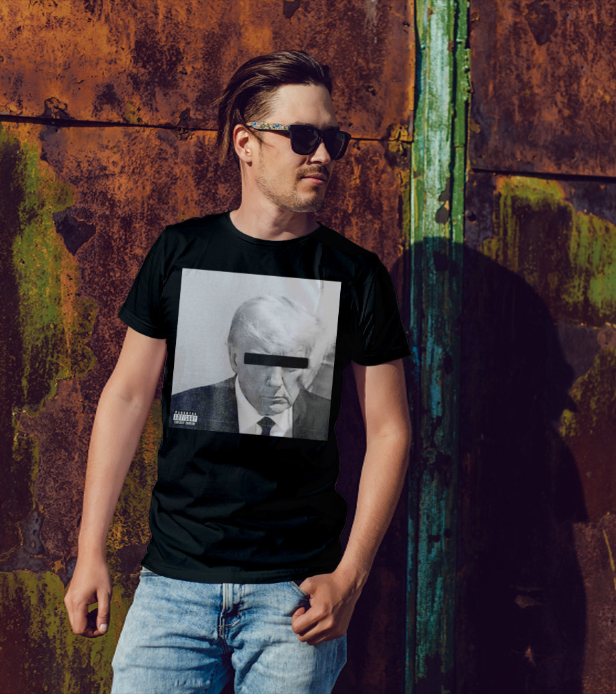 Parental Advisory Explicit Content Black Bar Over Eyes T-Shirt