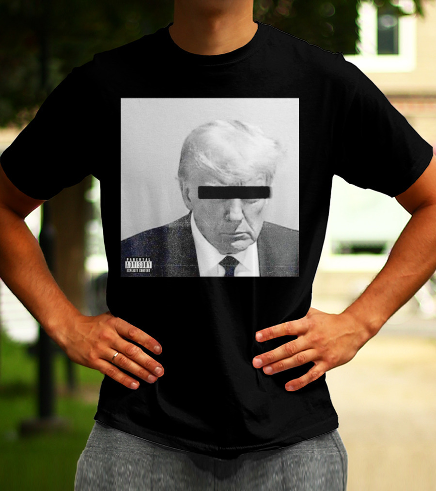 Parental Advisory Explicit Content Black Bar Over Eyes T-Shirt