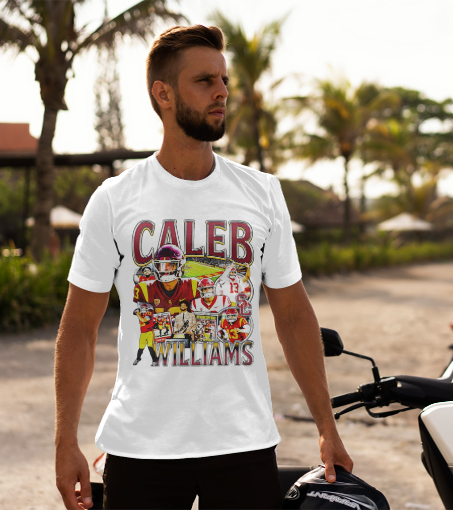 Caleb Williams USC Trojans Football Collage With SC T-Shirt