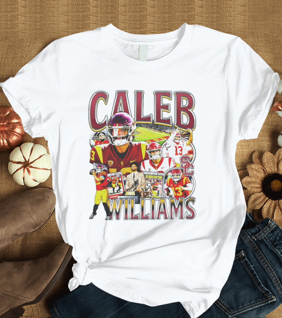 Caleb Williams USC Trojans Football Collage With SC T-Shirt