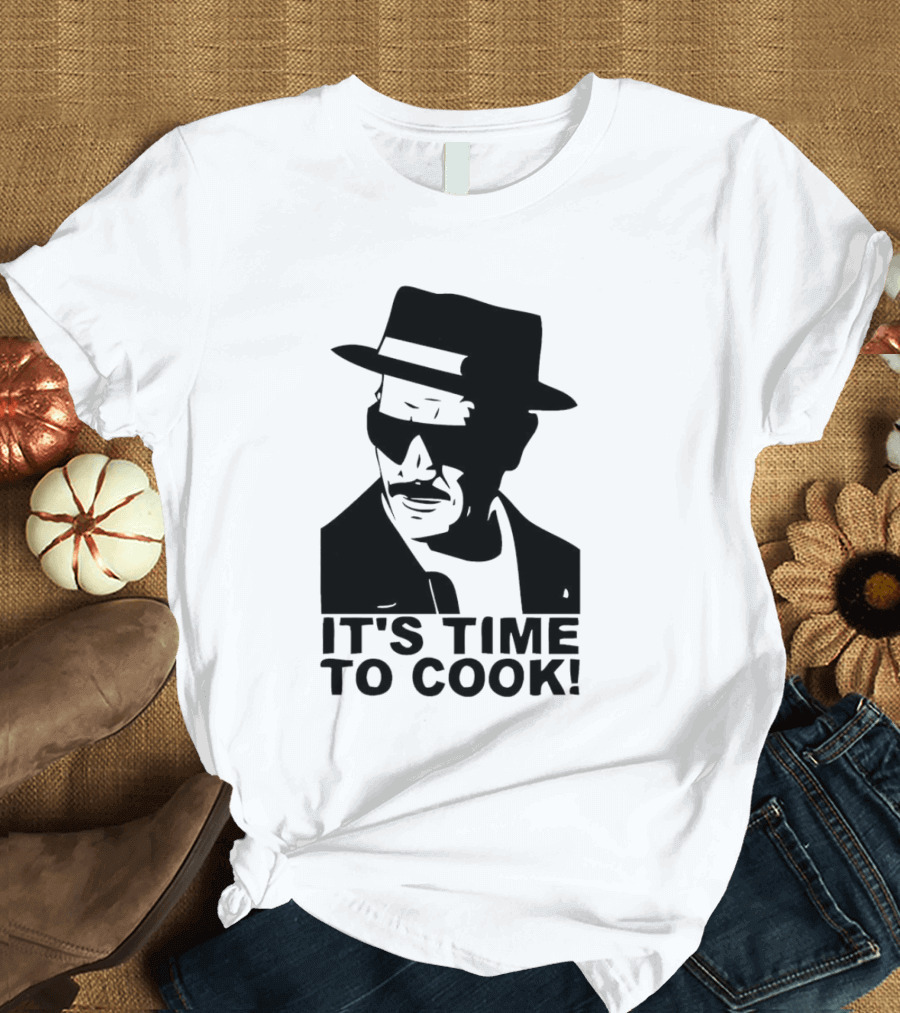 It's Time To Cook Heisenberg Silhouette Breaking Bad T-Shirt