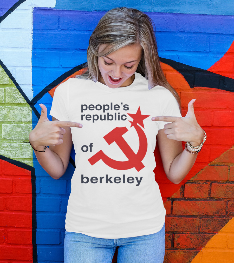 People's Republic Of Berkeley Communist Hammer And Sickle T-Shirt