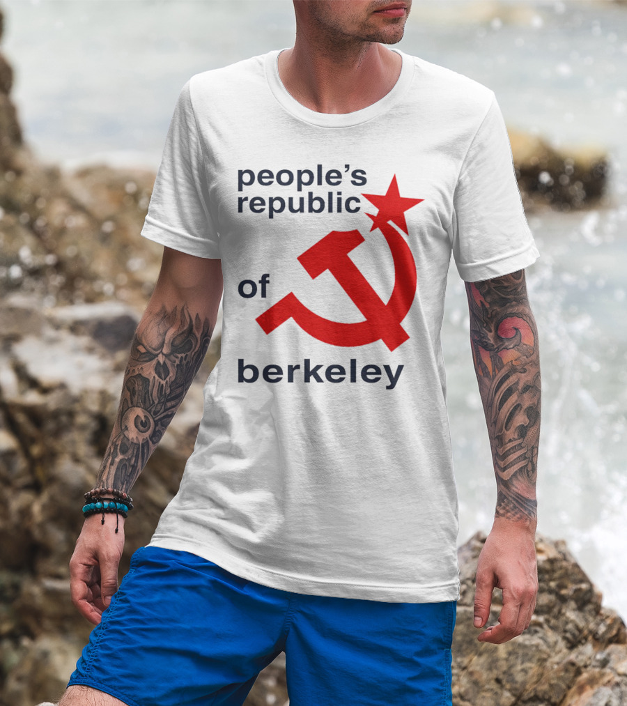 People's Republic Of Berkeley Communist Hammer And Sickle T-Shirt