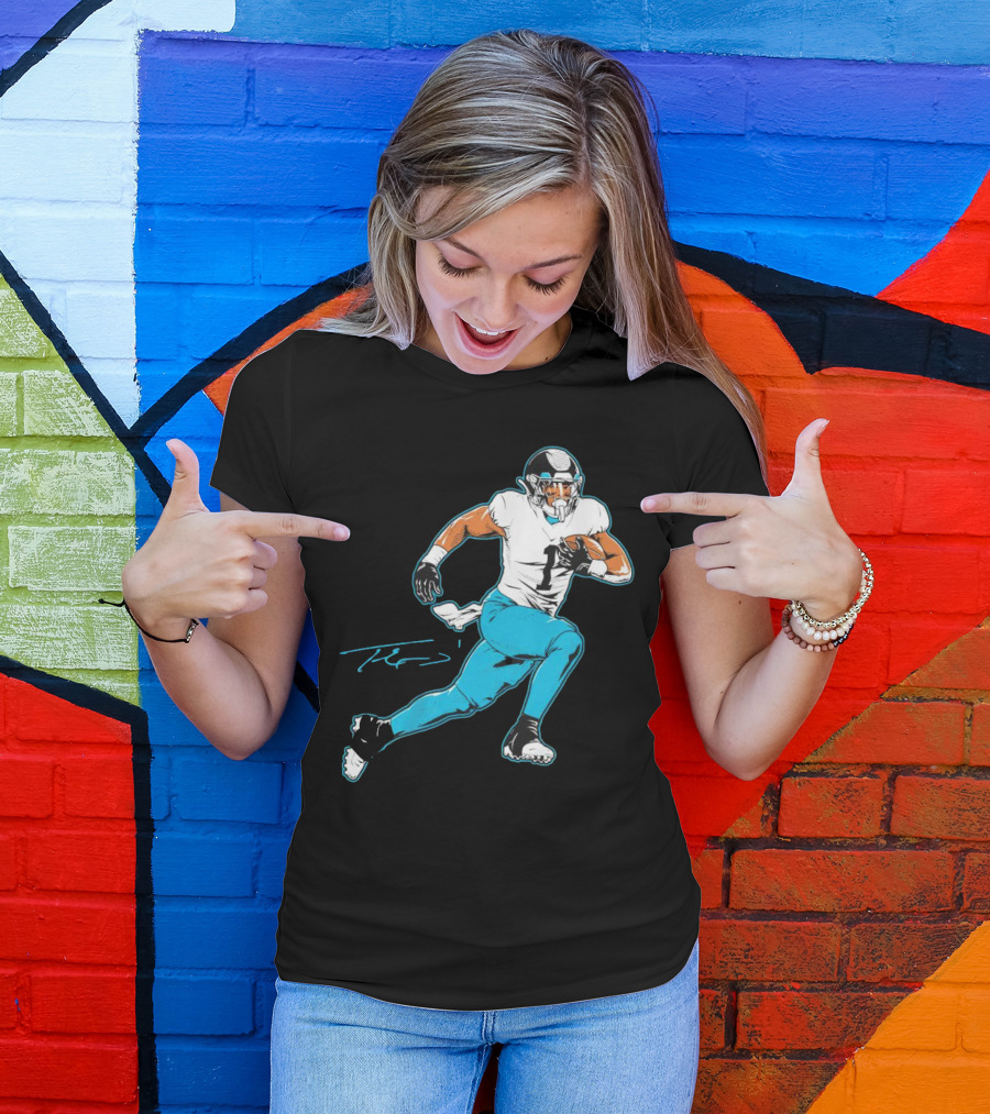 Travis Etienne Jacksonville Jaguars Signature Pose T-Shirt