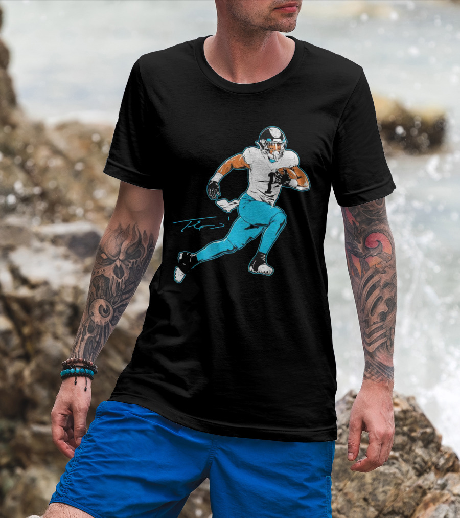 Travis Etienne Jacksonville Jaguars Signature Pose T-Shirt